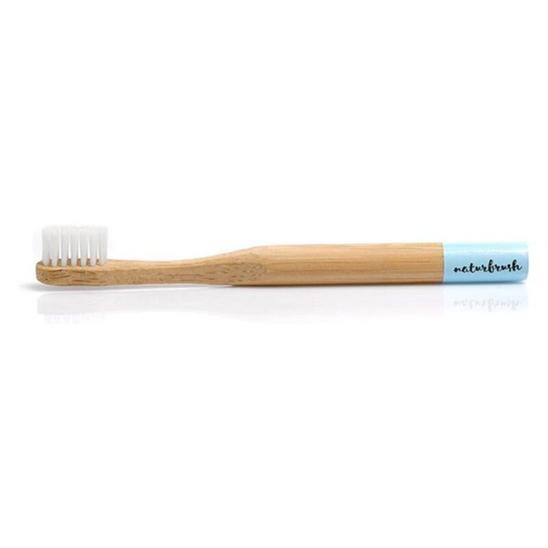 Toothbrush for Kids Naturbrush Biodegradable Bamboo Blue