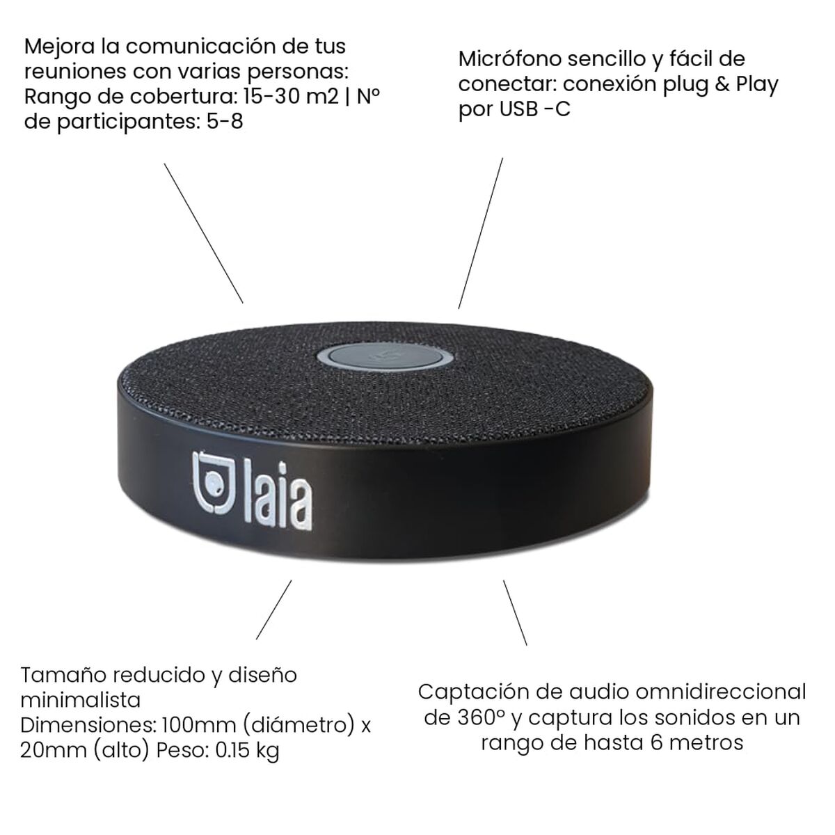 Picture of Microphone Laia BHM Black