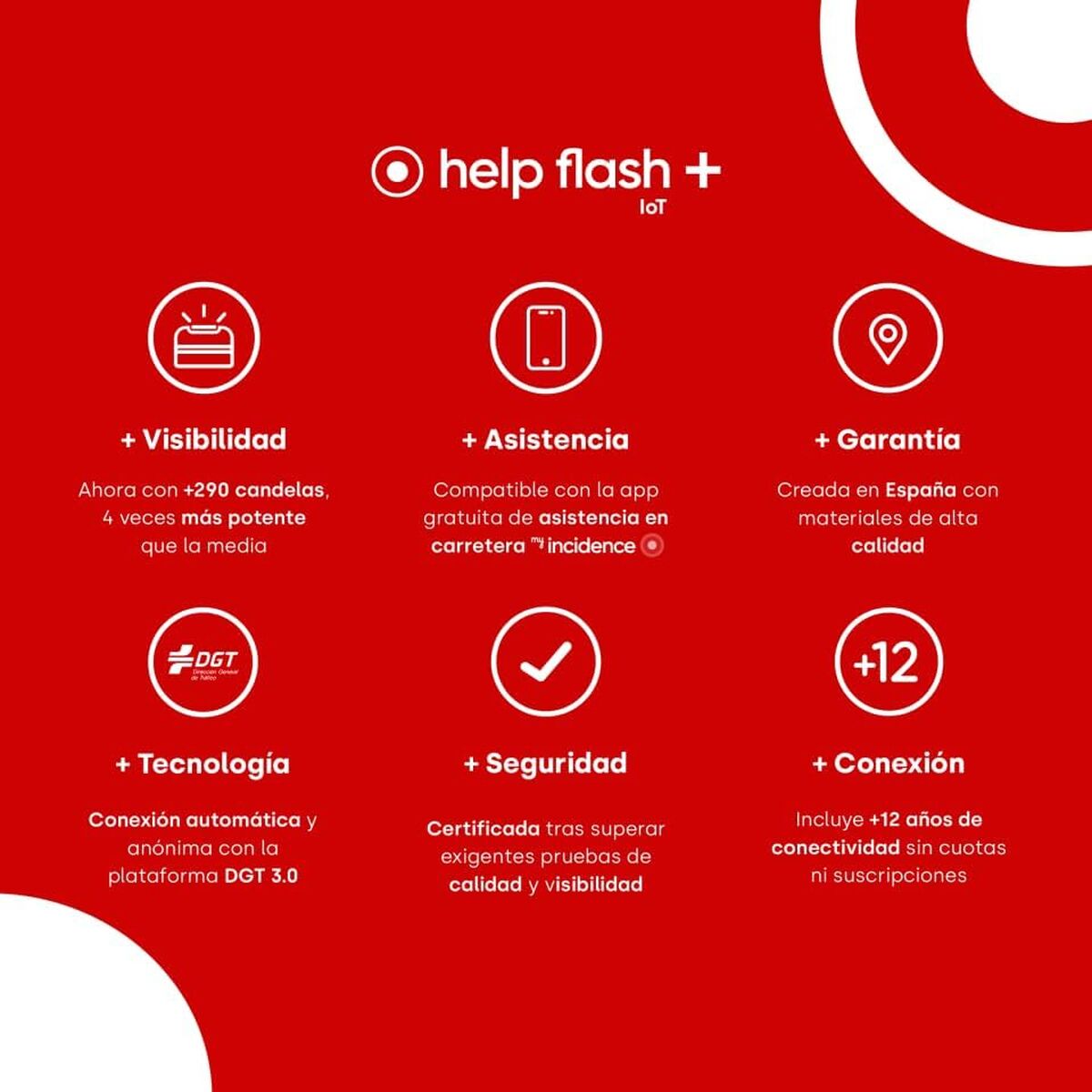 Picture of V16 Emergency Beacon connected DGT 3.0 Help-Flash PD-000081