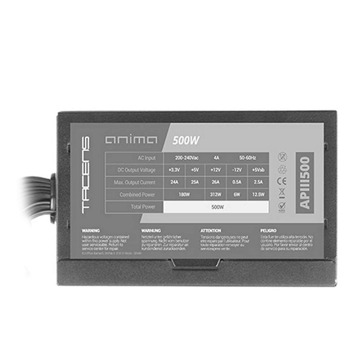 Bild von Power supply Tacens APIII500 ATX 500 W 6 W