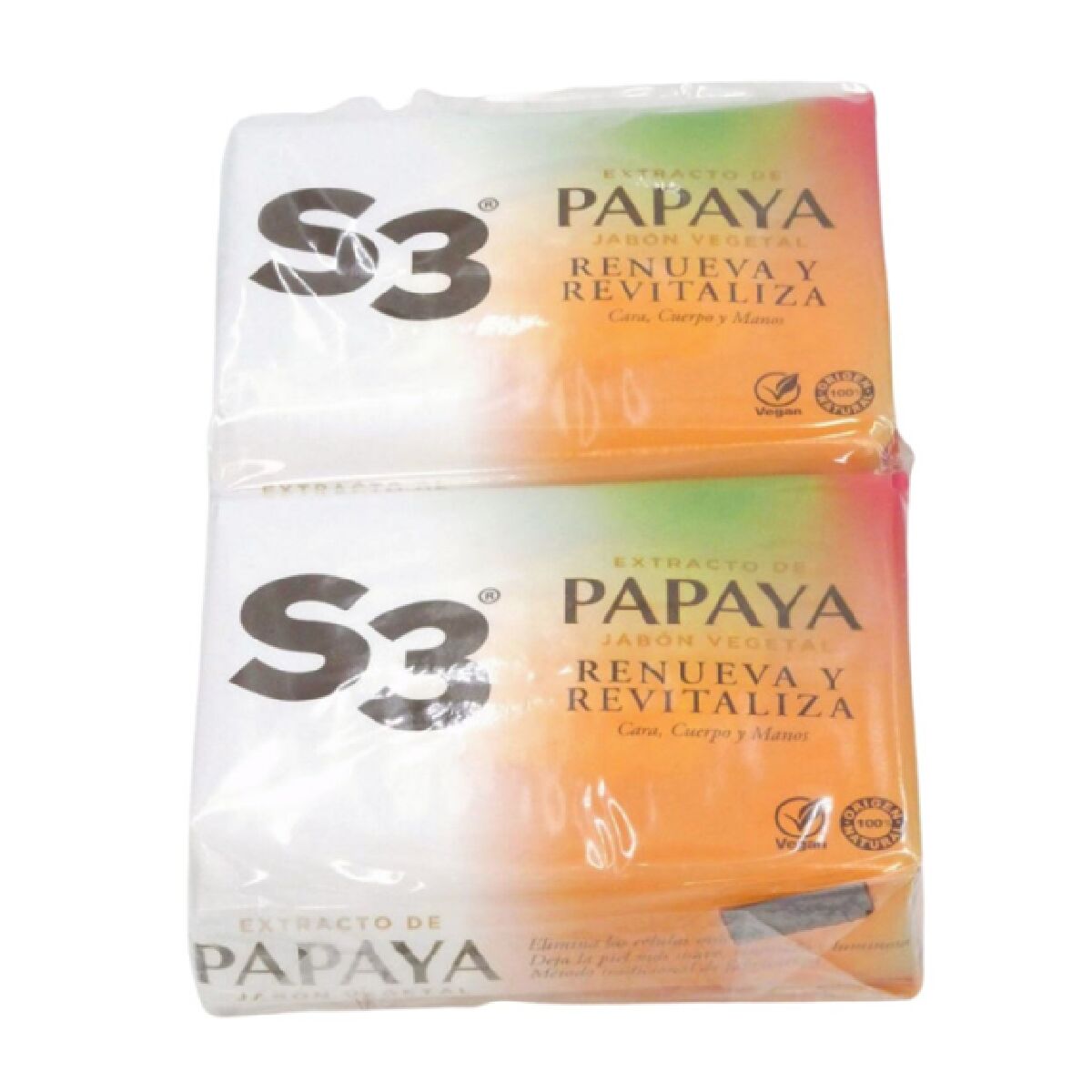 Savon S3 125 g Papaye 2 Unités