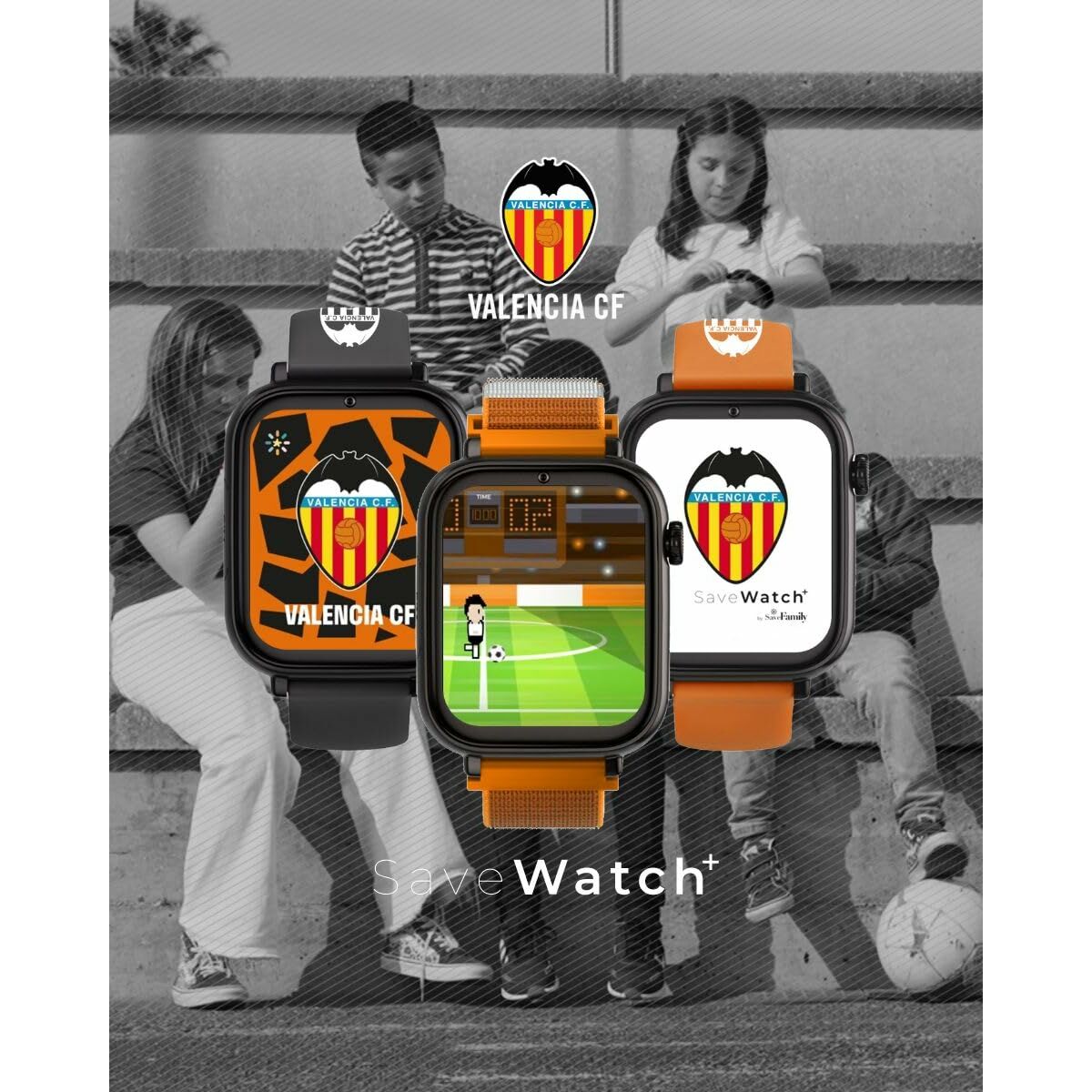Afbeeldingen van Smartwatch Save Family SWPVCF-SILNARAN Black Orange 1,3''