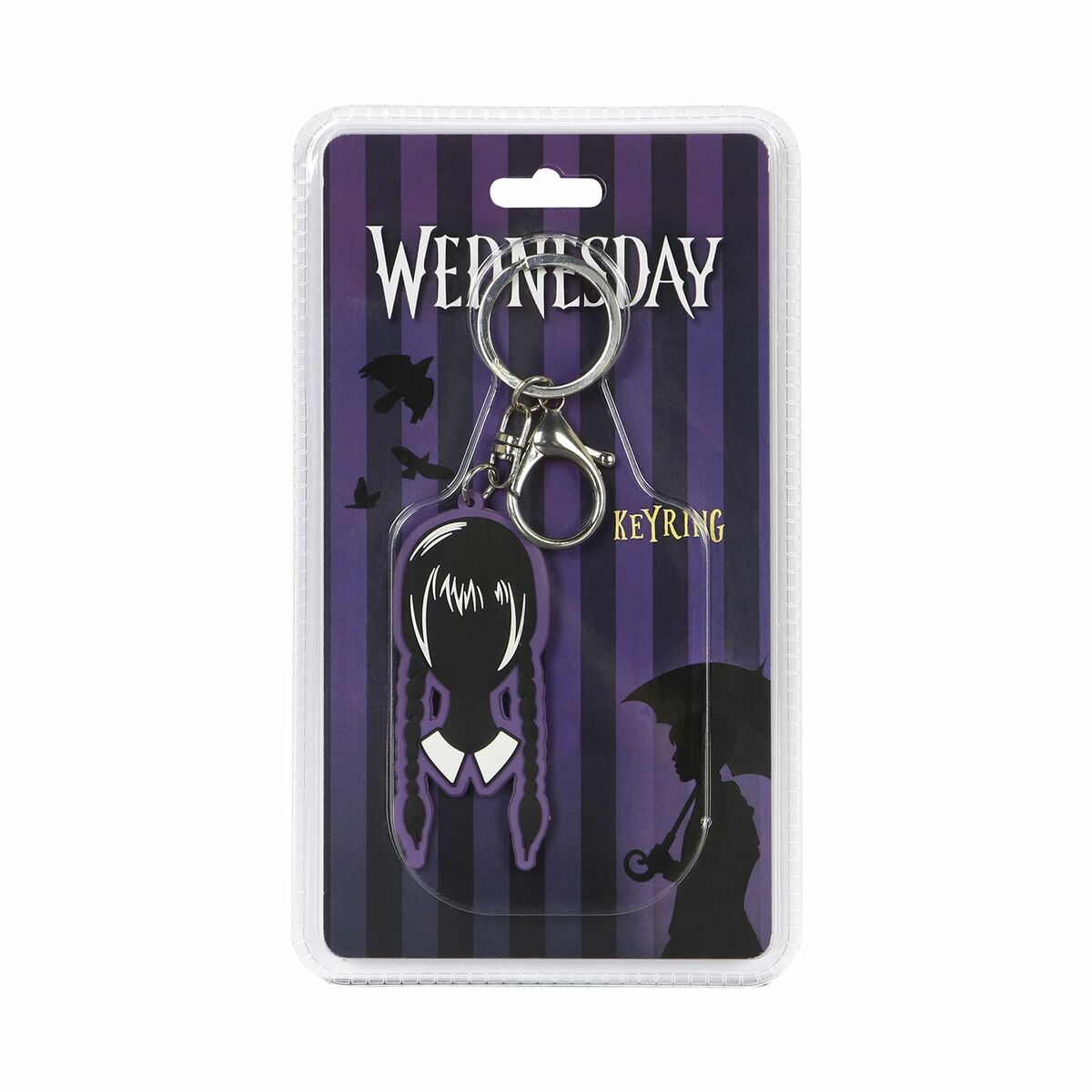 Image secondaire de Porte-clés Wednesday Head Noir