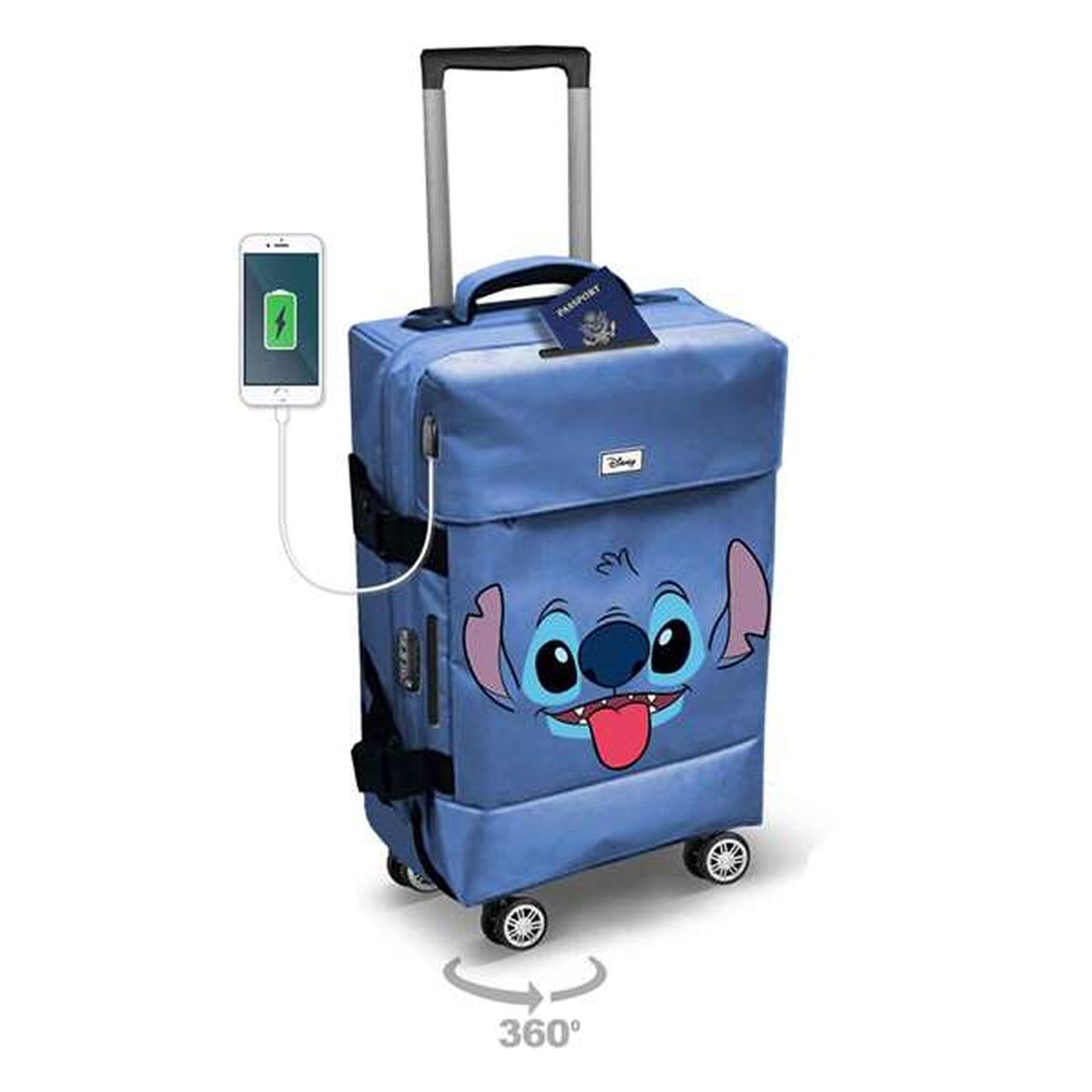 Cabin suitcase Lilo & Stitch Blue