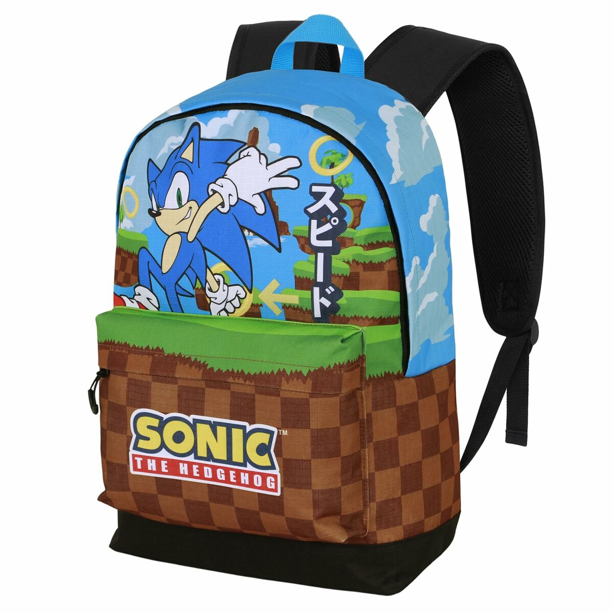Plecak szkolny Sonic Greenhill Wielokolorowy 31 x 18 x 44 cm