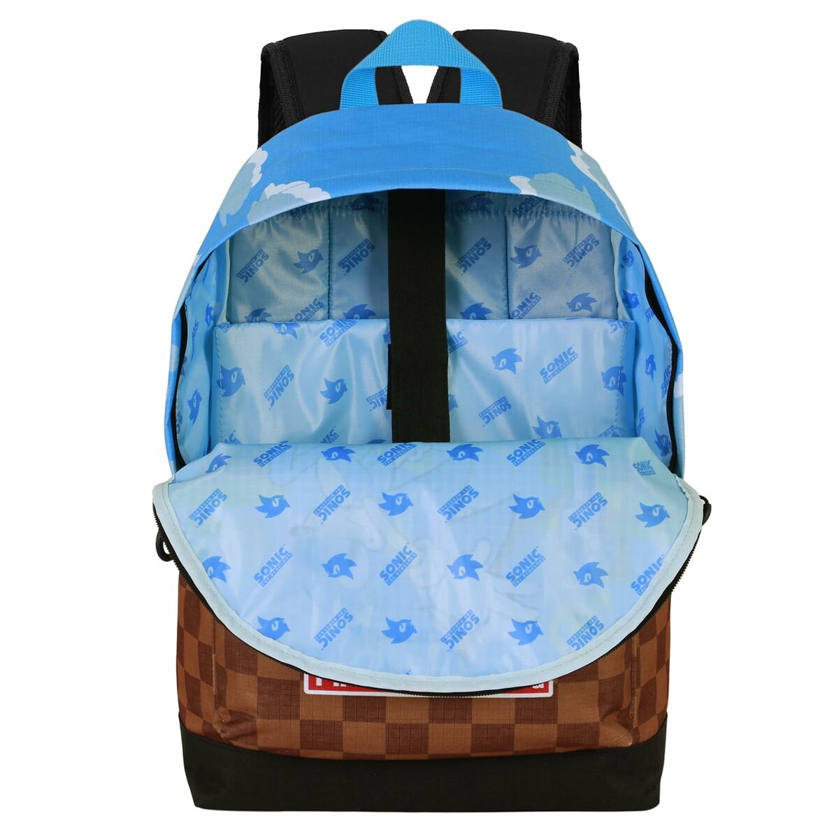 Plecak szkolny Sonic Greenhill Wielokolorowy 31 x 18 x 44 cm