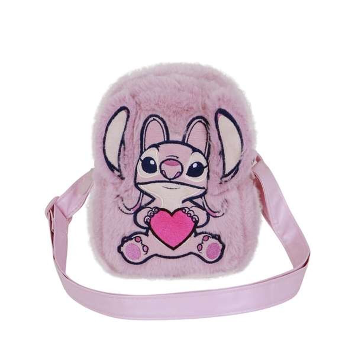 Shoulder Bag Lilo & Stitch Pink 19 x 14 x 7 cm