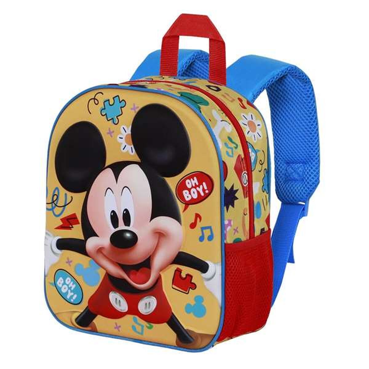 Schoolrugzak Mickey Mouse Geel 30 x 25 x 10 cm