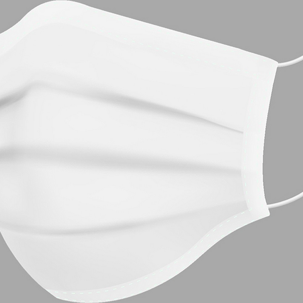 Hygienic Reusable Fabric Mask Adult White