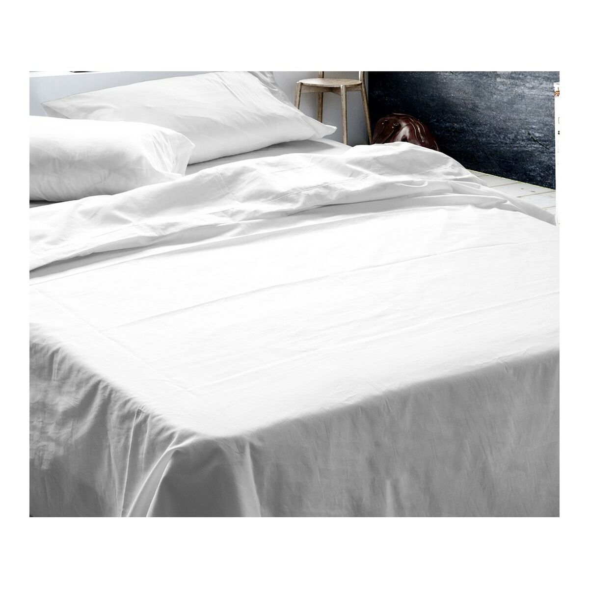 Image secondaire de Jeu de draps Naturals Tencel Blanc Lit 1 personne 160 x 270 cm
