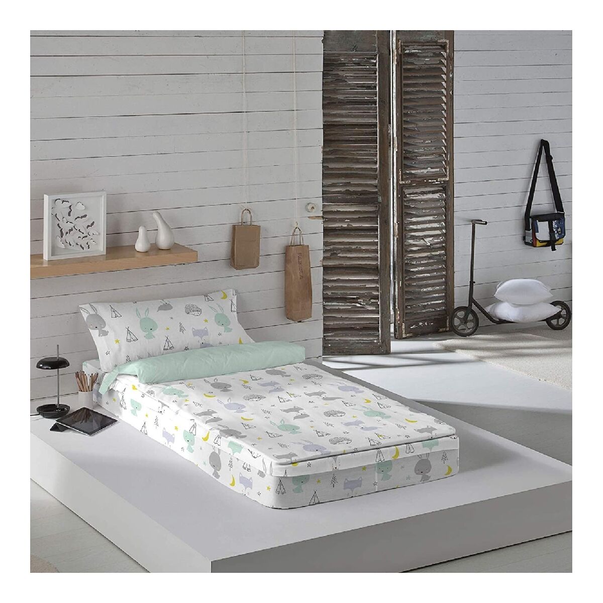 Vatteret sengetøj med lynlås Cool Kids Let's Dream 90 x 190/200 cm (Seng 90)