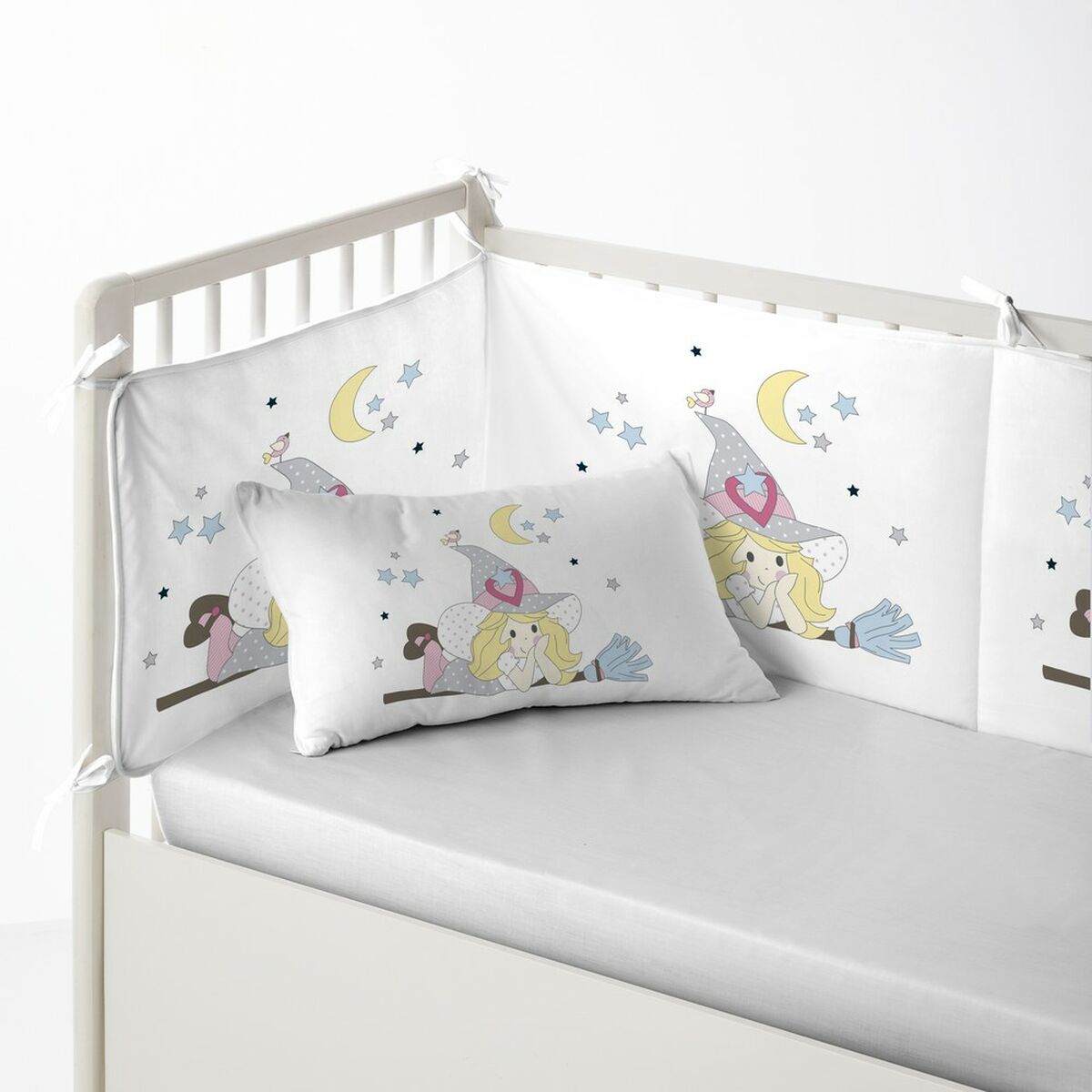 Cot protector Cool Kids Witch (60 x 60 x 60 + 40 cm)