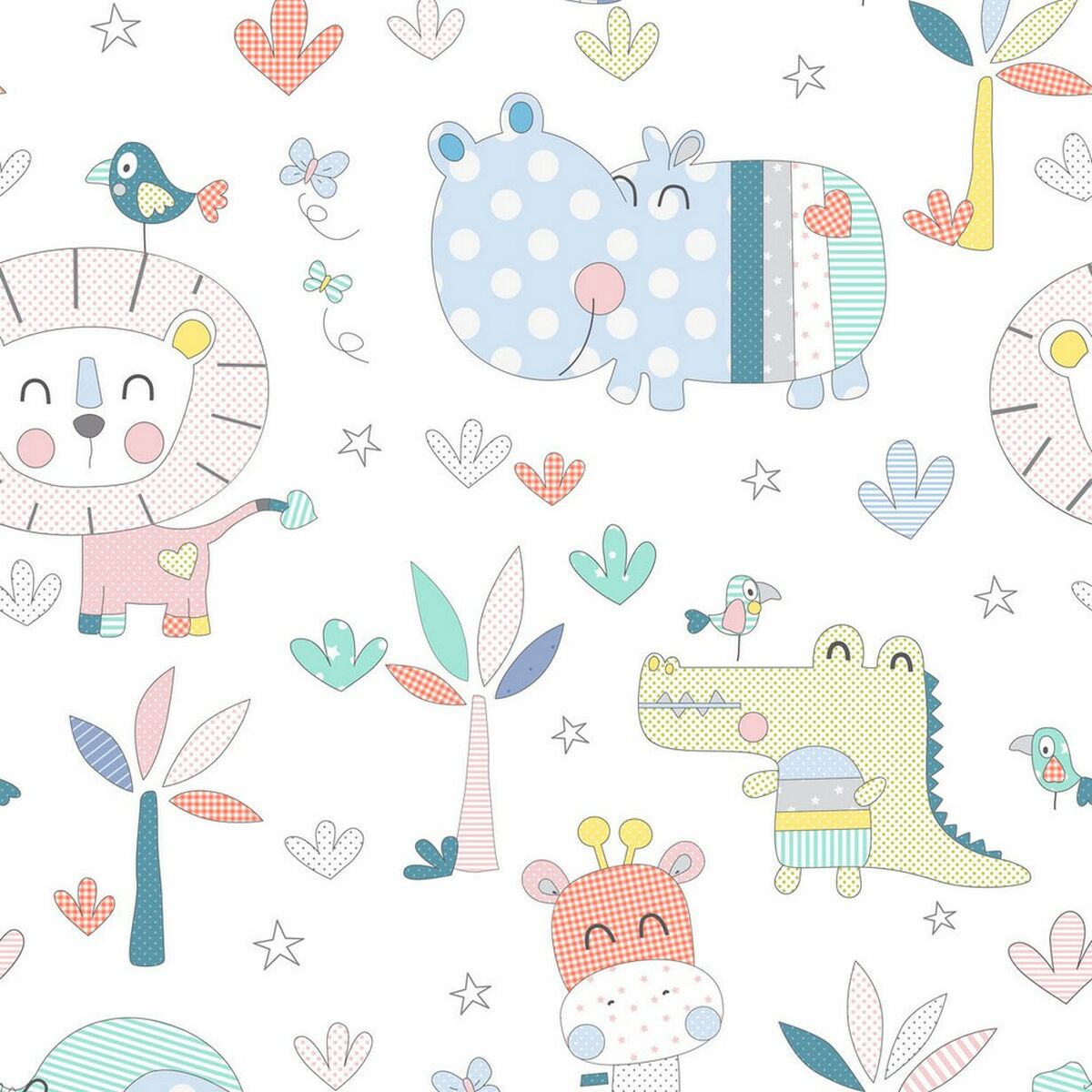 Nordic cover Cool Kids Jungle (180 x 220 cm) (Single)