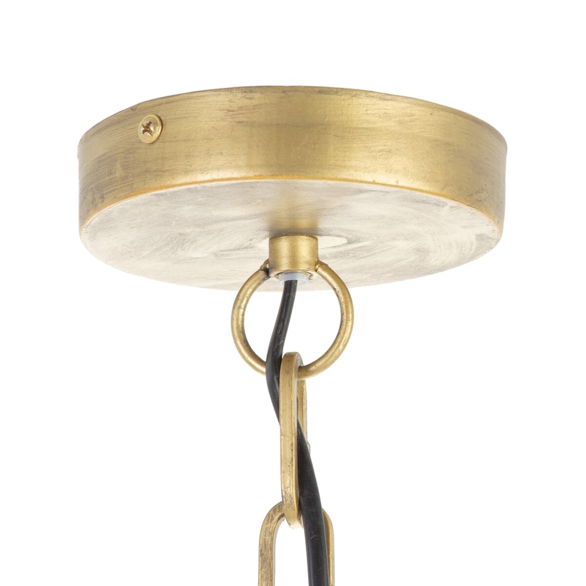 Ceiling Light 54 x 54 x 54 cm Metal Wood White 220 V 240 V