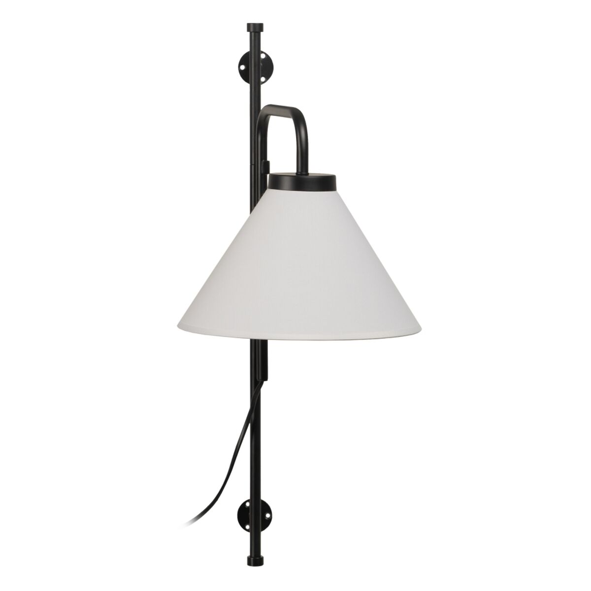 Wall Lamp 25 x 37 x 60 cm Black Metal Modern