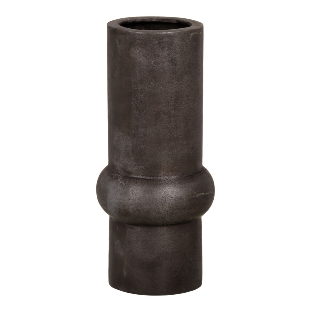 Vase Gris Aluminium 15 x 15 x 33,5 cm