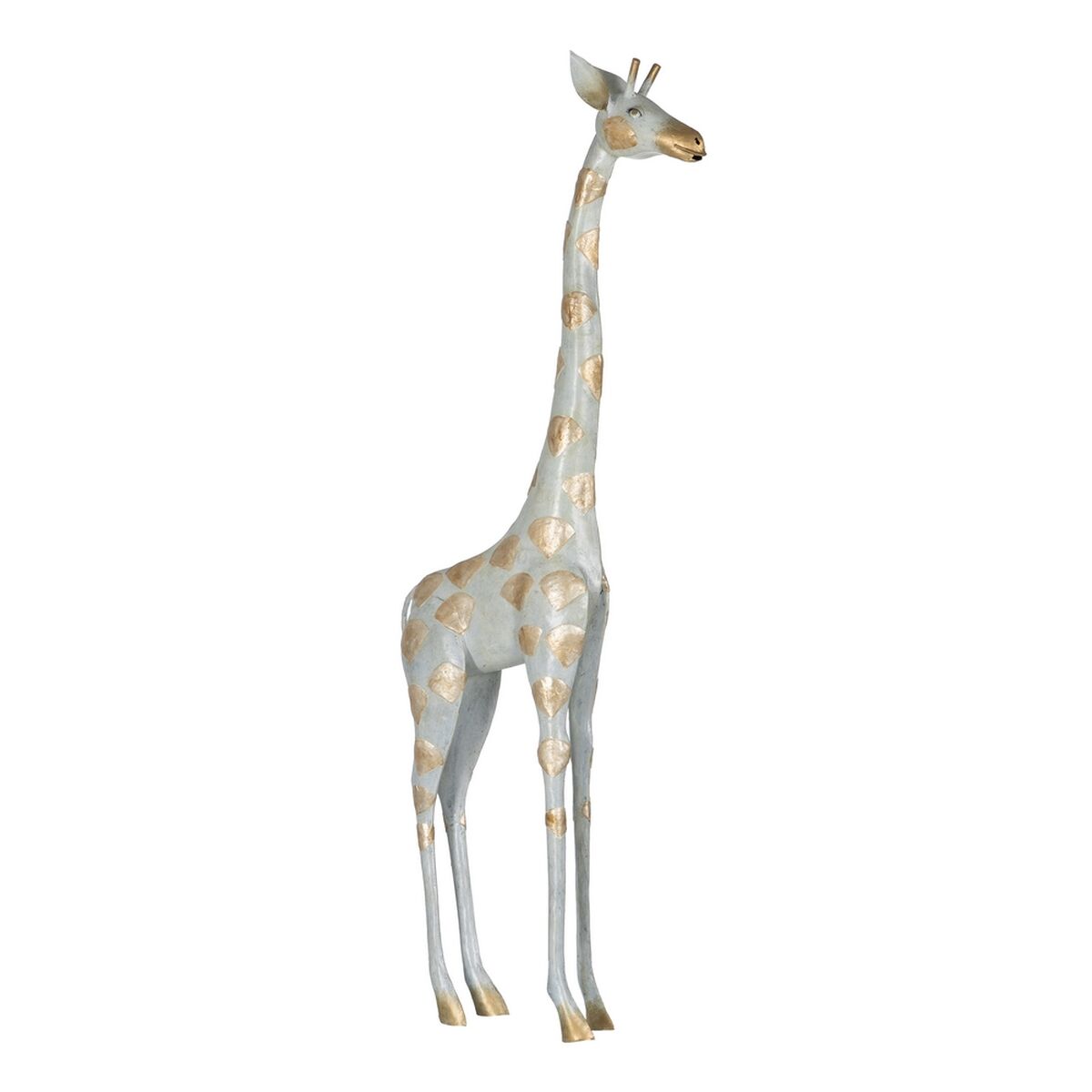 Figurine Décorative Gris Doré Girafe 45 x 14 x 120 cm