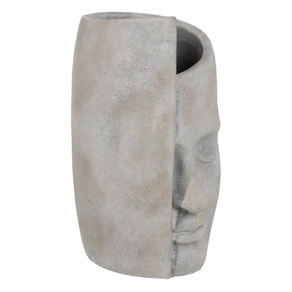 Vase Grå Cement Ansigt 21 x 18 x 32,5 cm