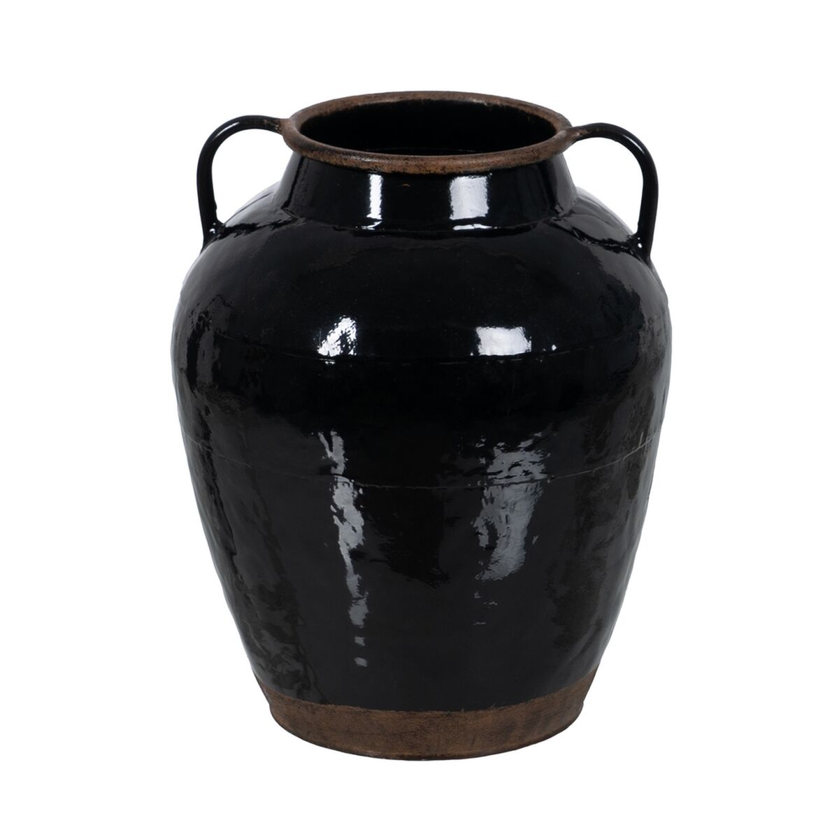 Vase Sort Jern 23 x 23 x 28,5 cm