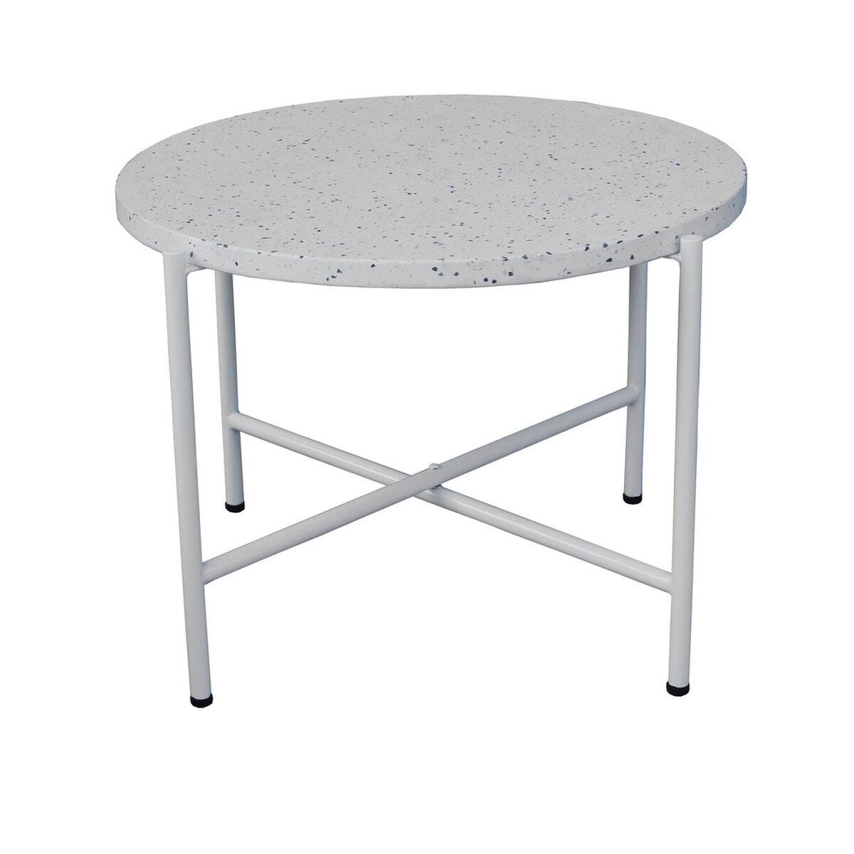 Table d'appoint Terrazzo Blanc 60 x 60 x 45 cm
