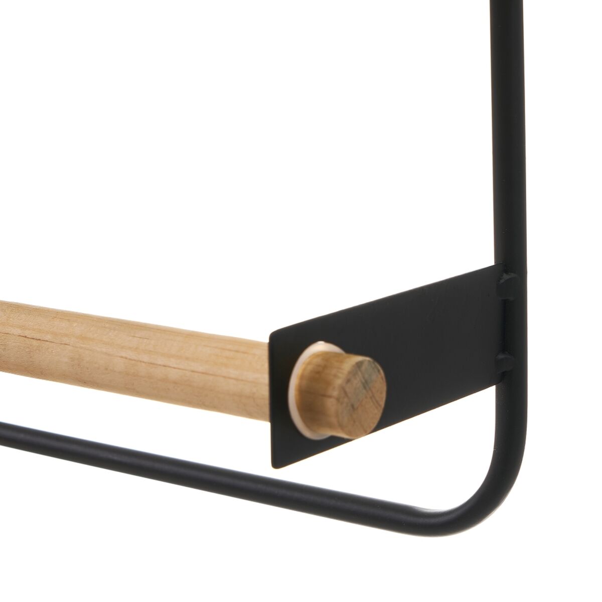 Kitchen Paper Holder Black Natural Iron 34 x 11 x 39 cm, view 3