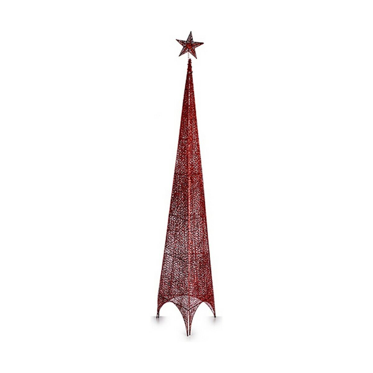 Christmas Tree Tower Red Metal Plastic (Ø 42 x 218 cm)