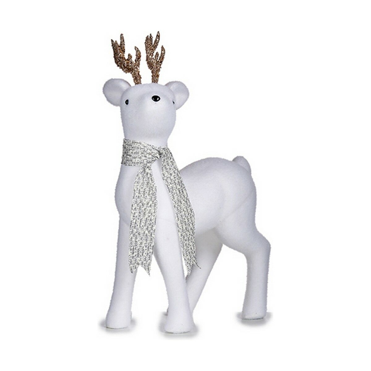 renne de noël Blanc polystyrène (37 x 54 x 21 cm) Sapin de Noël