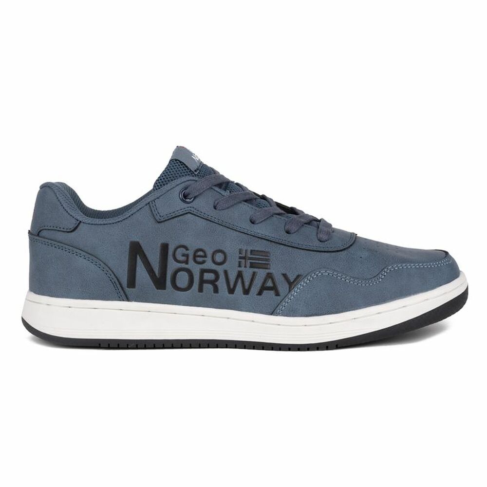 Casual Herensneakers Geographical Norway Staal blauw