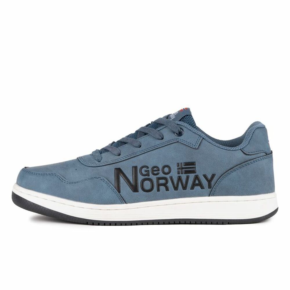 Casual Herensneakers Geographical Norway Staal blauw