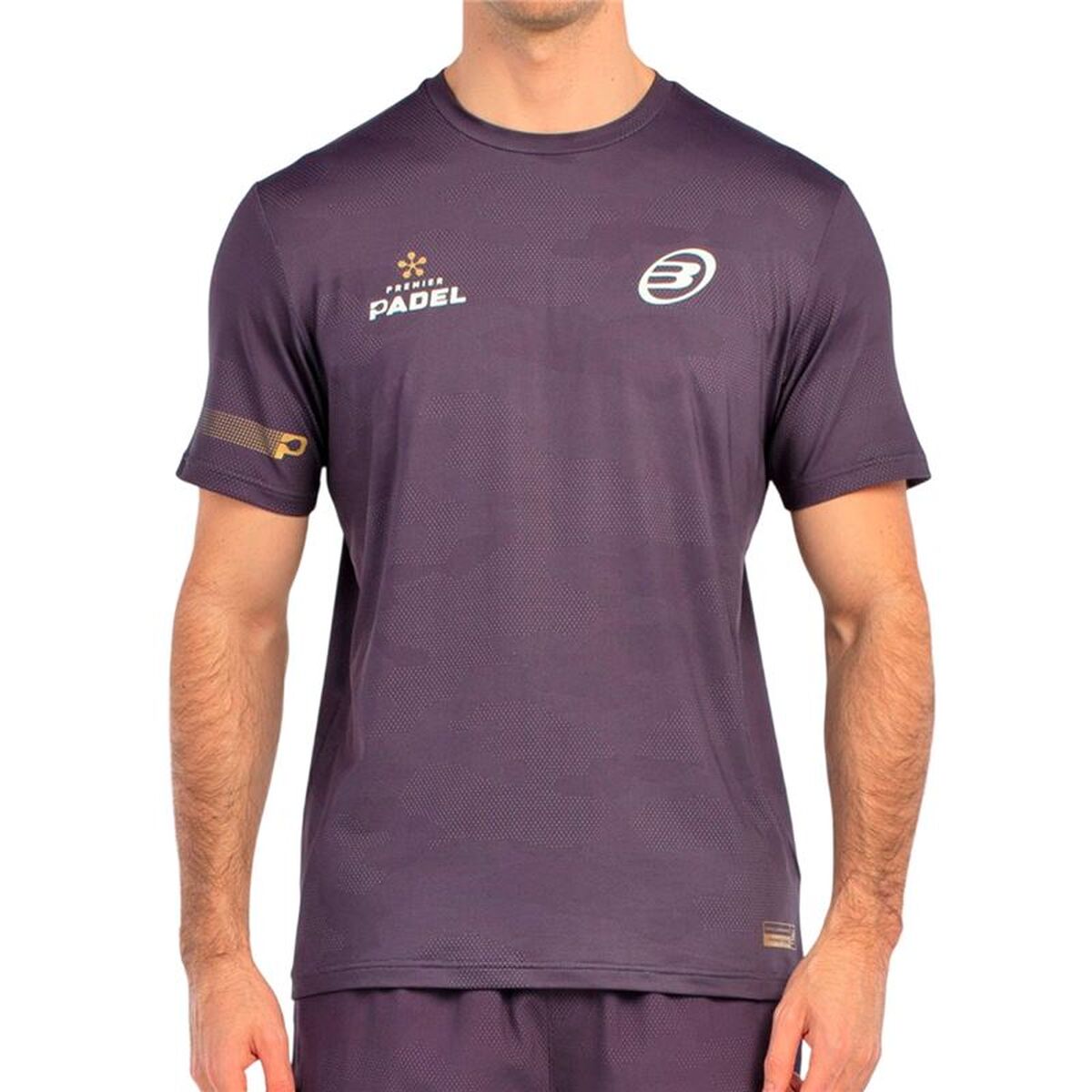 Heren-T-Shirt met Korte Mouwen Bullpadel Bizme 700 Paars Padel