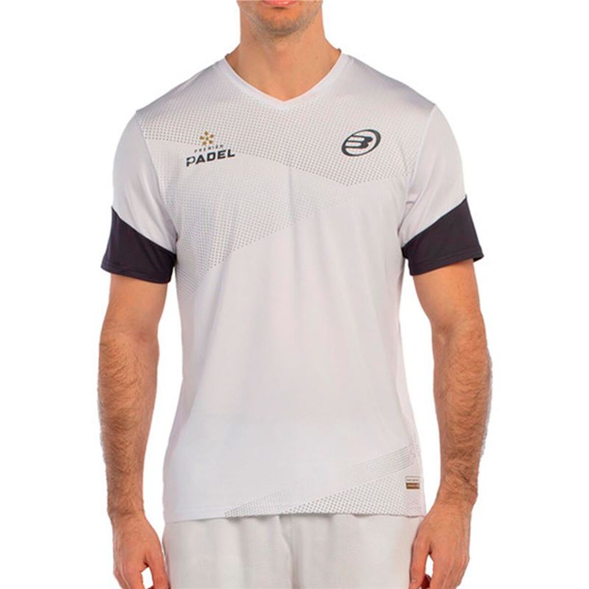 Heren-T-Shirt met Korte Mouwen Bullpadel Brial 012 Wit Padel