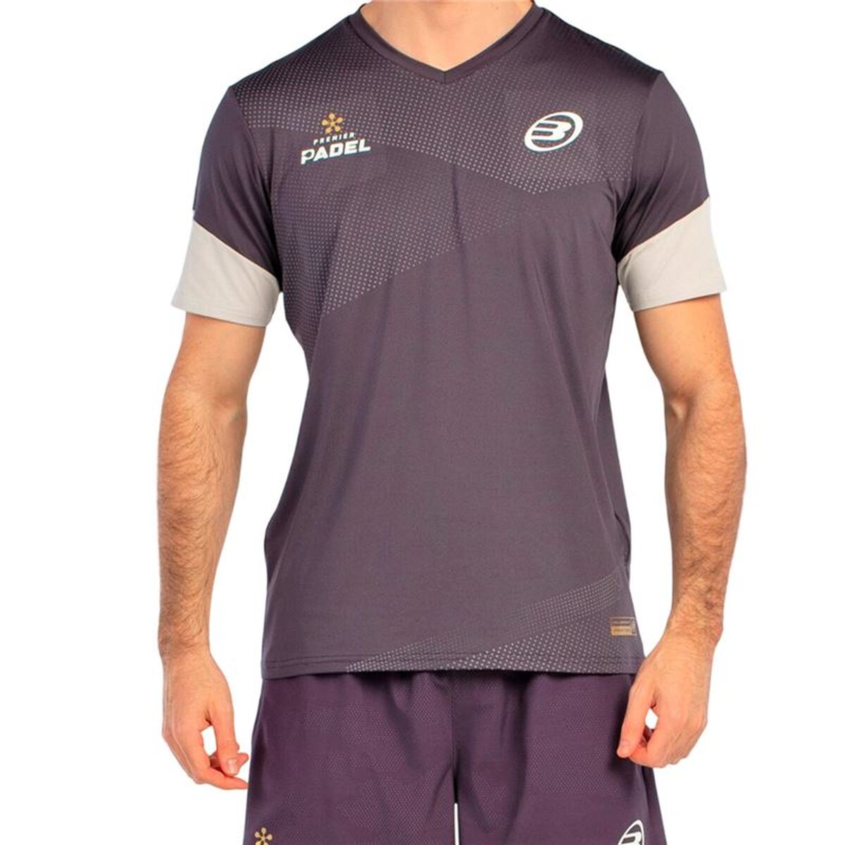 Heren-T-Shirt met Korte Mouwen Bullpadel Brial 700 Magenta Padel