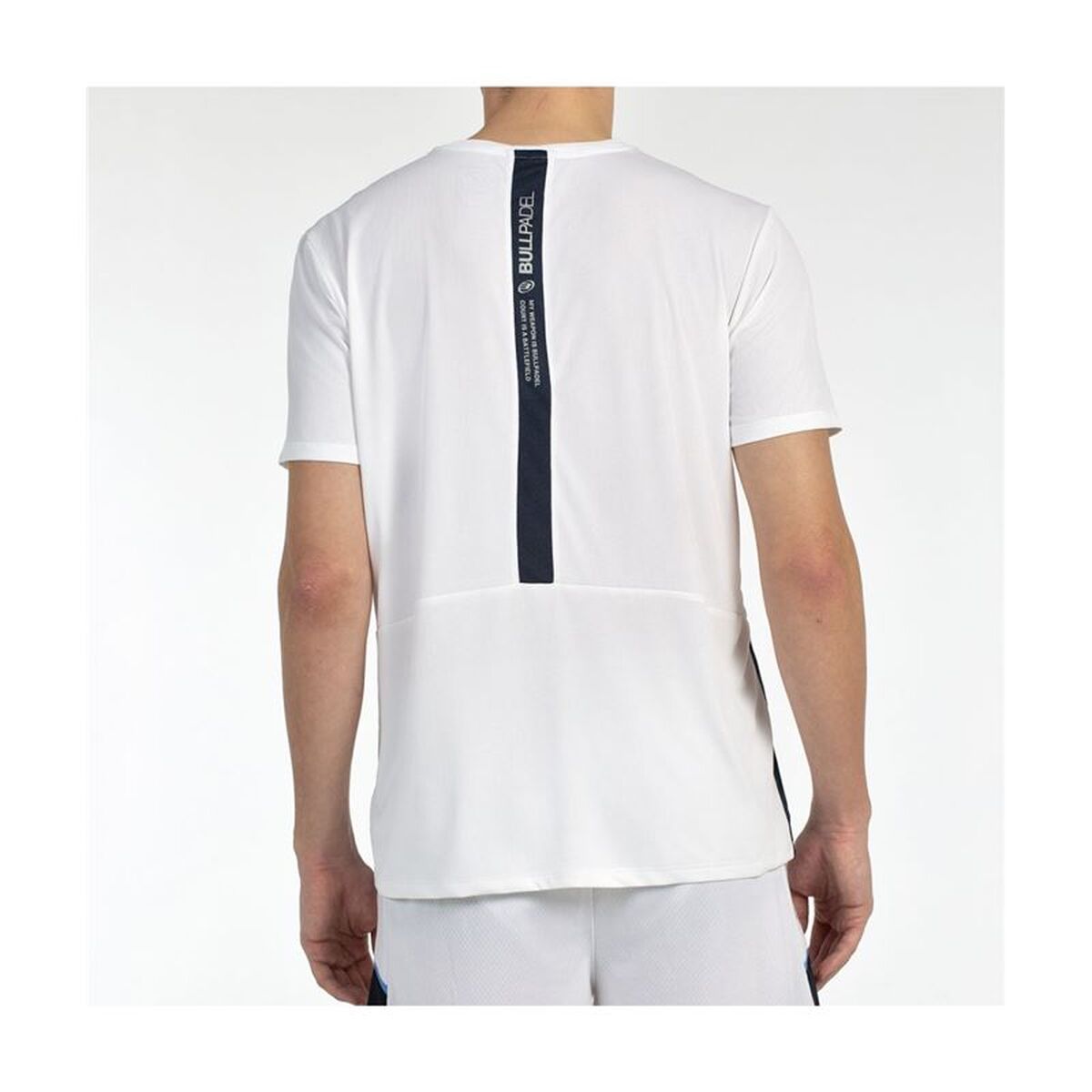 Heren-T-Shirt met Korte Mouwen Bullpadel Bilao Wit Padel