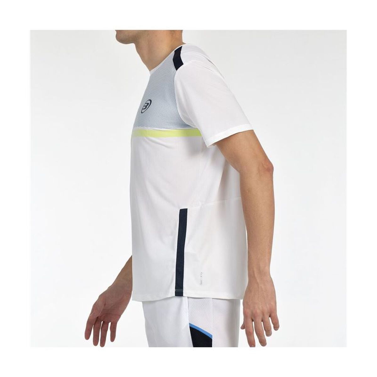 Heren-T-Shirt met Korte Mouwen Bullpadel Bilao Wit Padel