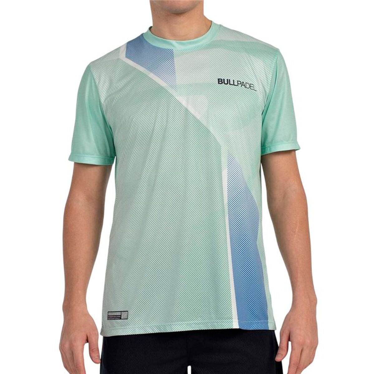 Heren-T-Shirt met Korte Mouwen Bullpadel Brumo Aquamarijn Padel