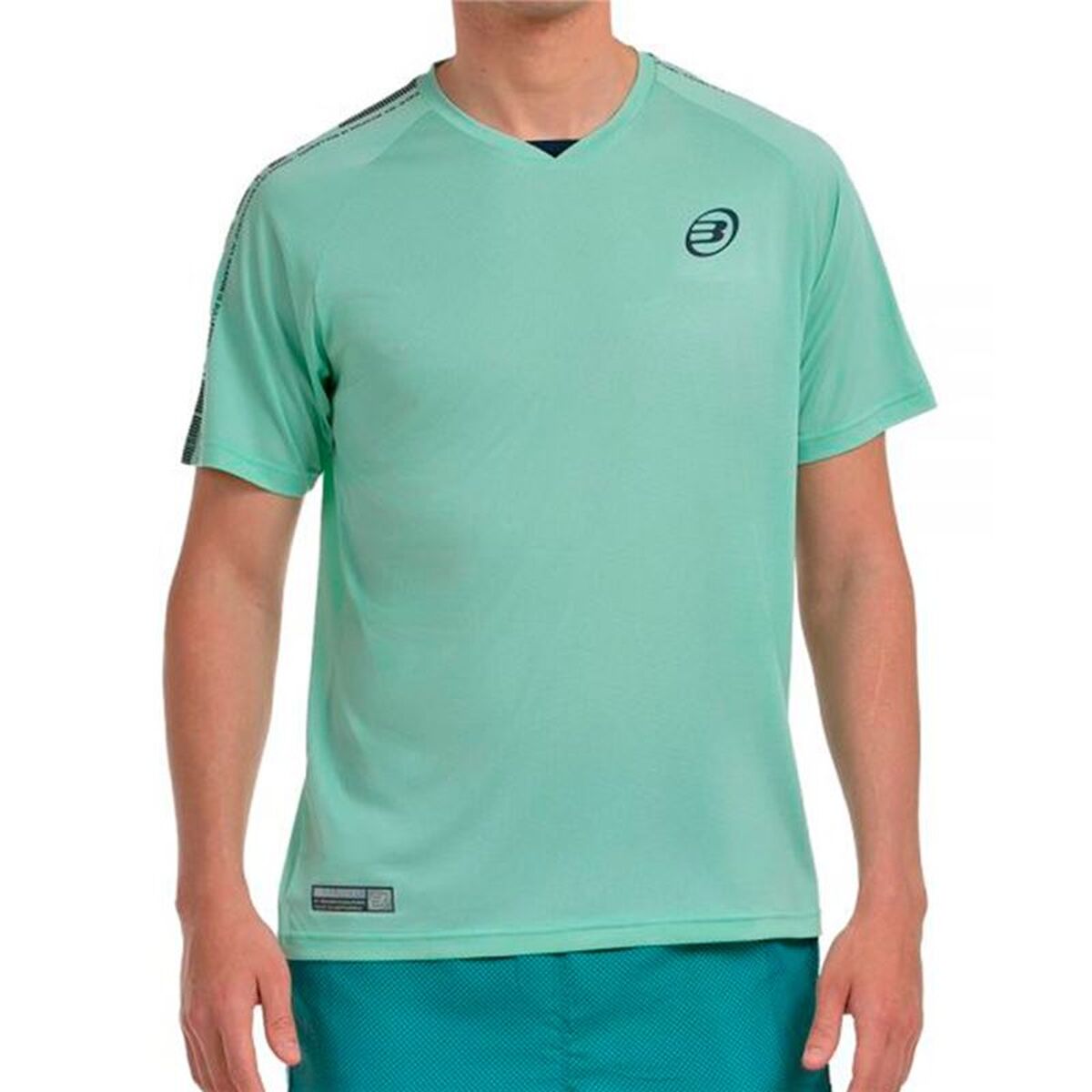Heren-T-Shirt met Korte Mouwen Bullpadel Badan Blauw Padel