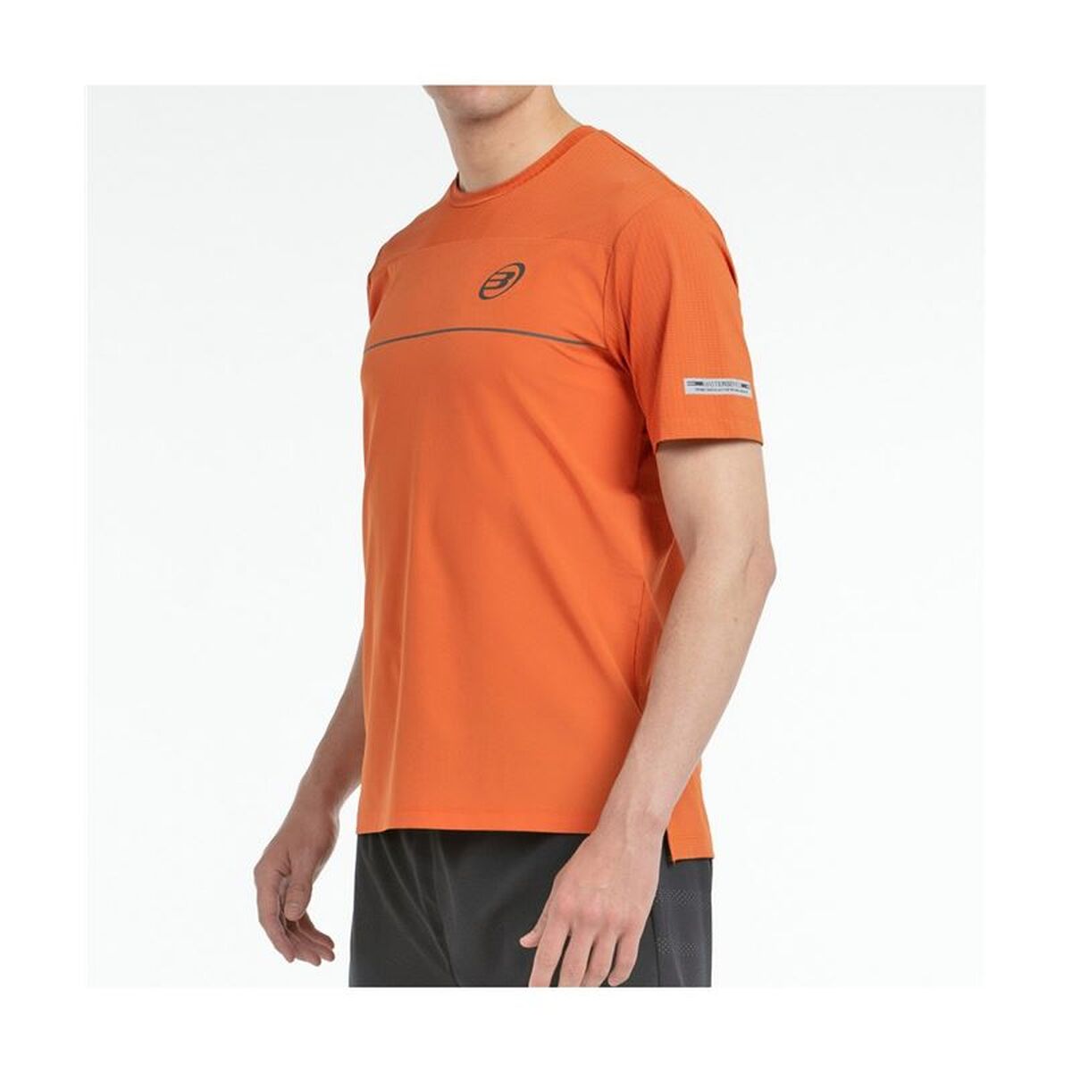 Heren-T-Shirt met Korte Mouwen Bullpadel Monda Oranje Padel