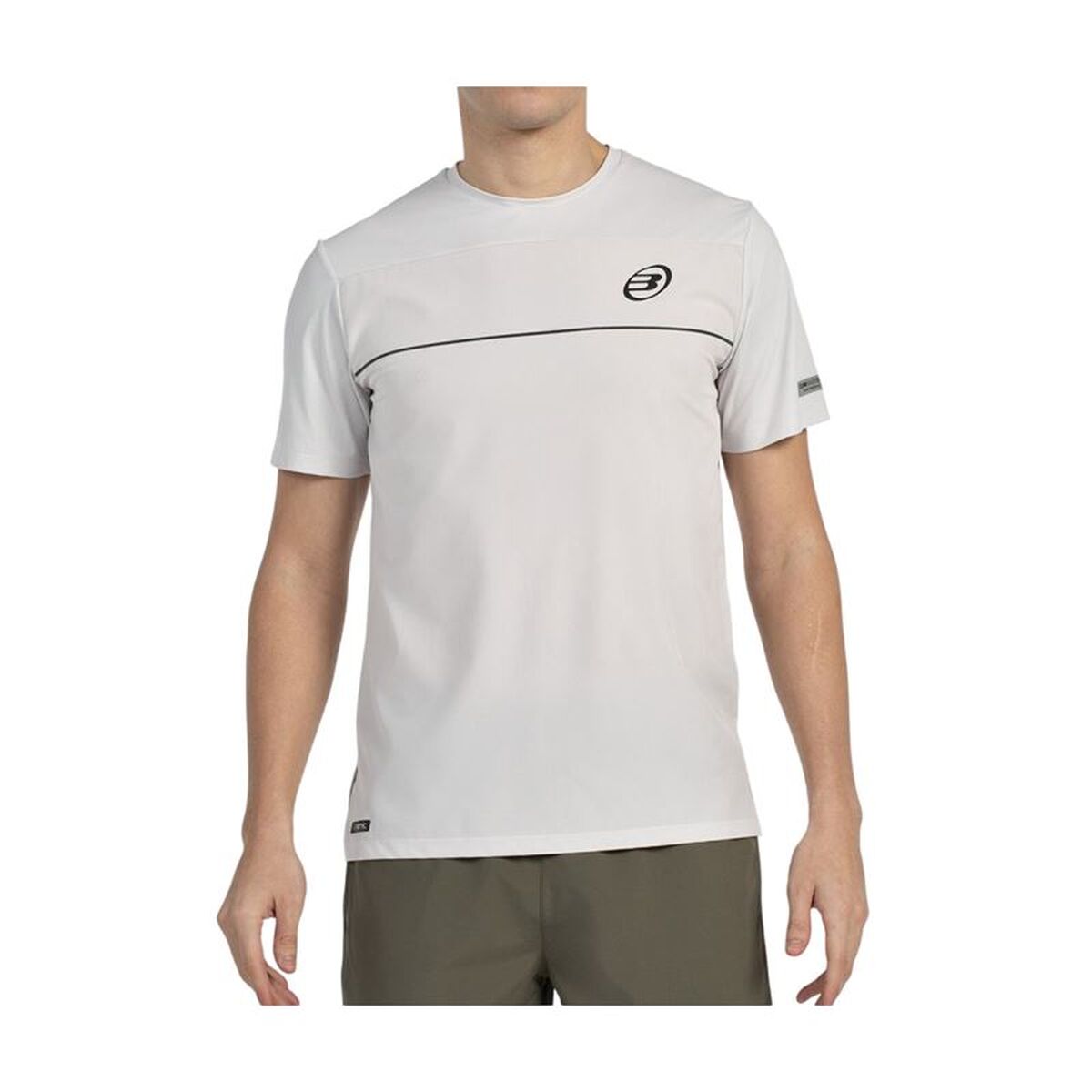 Heren-T-Shirt met Korte Mouwen Bullpadel Monda Wit Padel