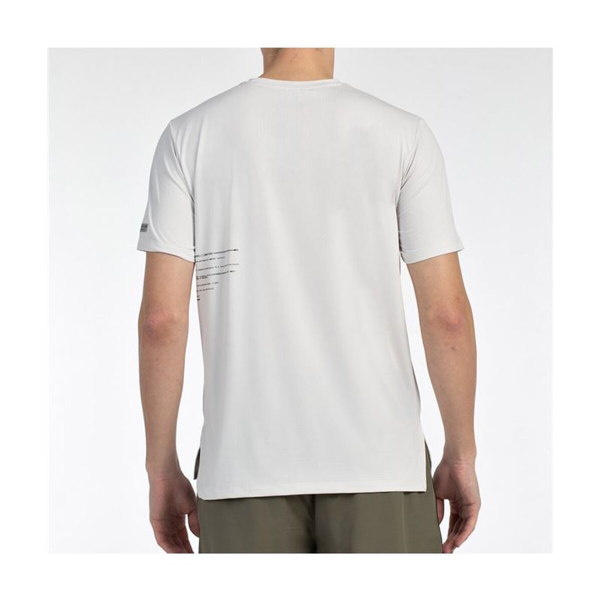 Heren-T-Shirt met Korte Mouwen Bullpadel Monda Wit Padel