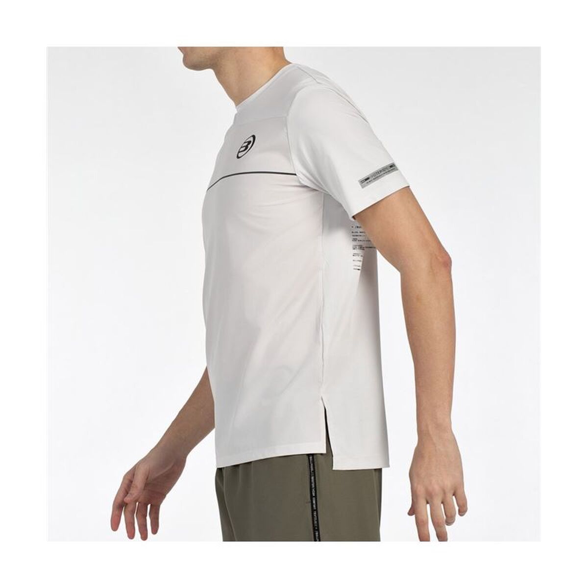 Heren-T-Shirt met Korte Mouwen Bullpadel Monda Wit Padel