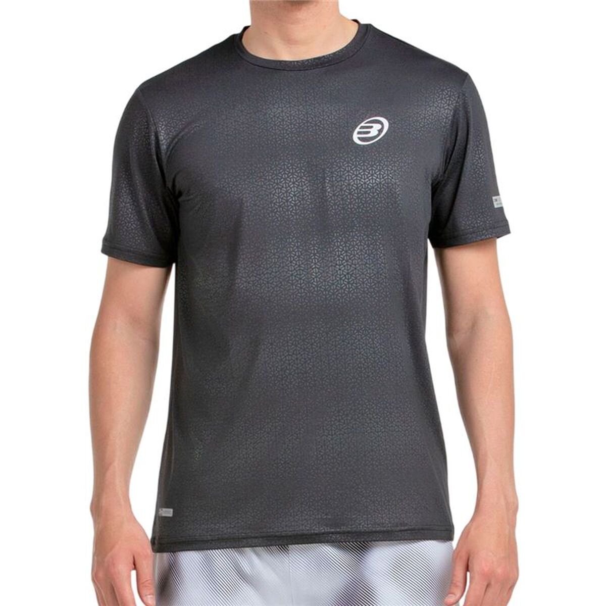 Heren-T-Shirt met Korte Mouwen Bullpadel Mofero Zwart Padel