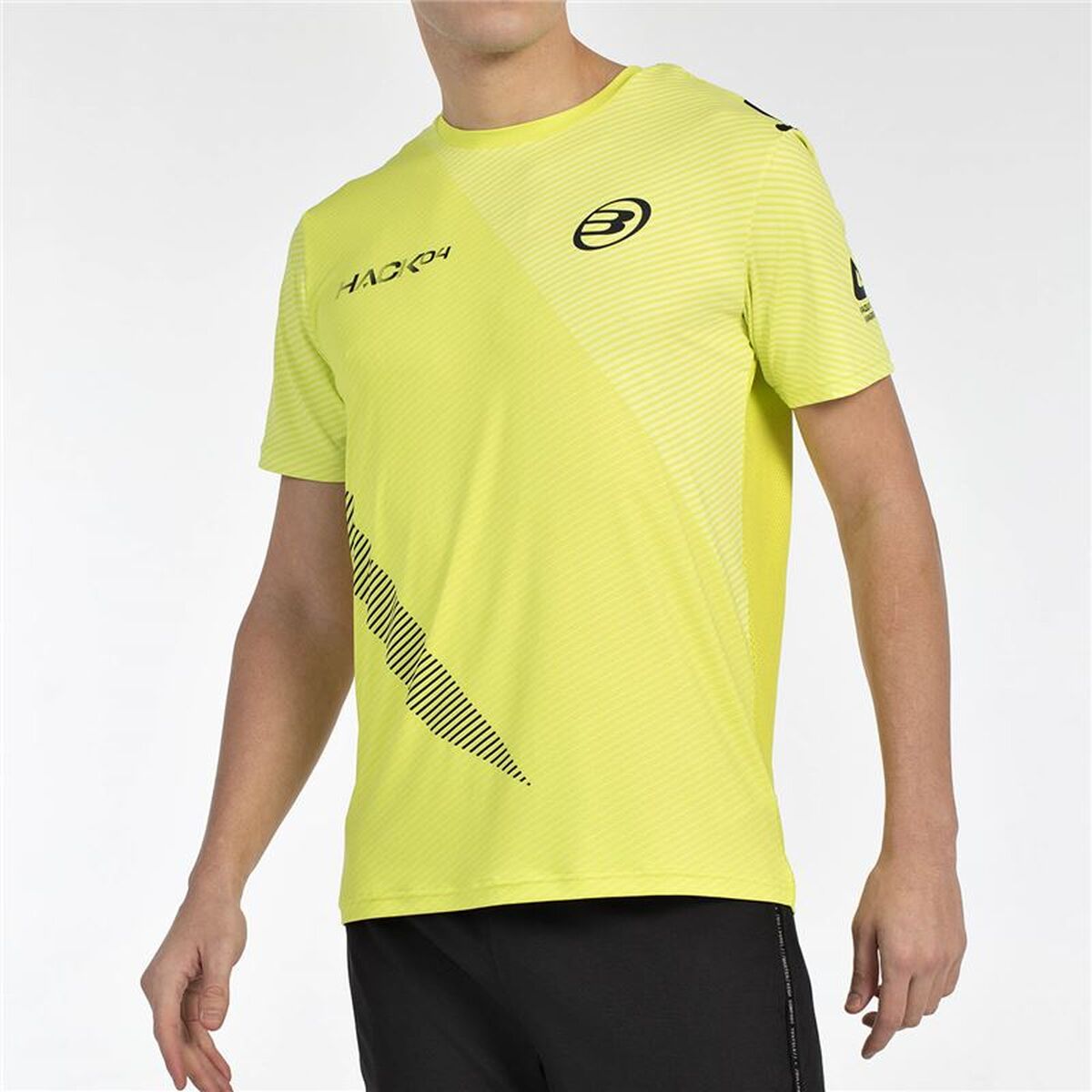 Heren-T-Shirt met Korte Mouwen Bullpadel Paquito 25V Geel Padel