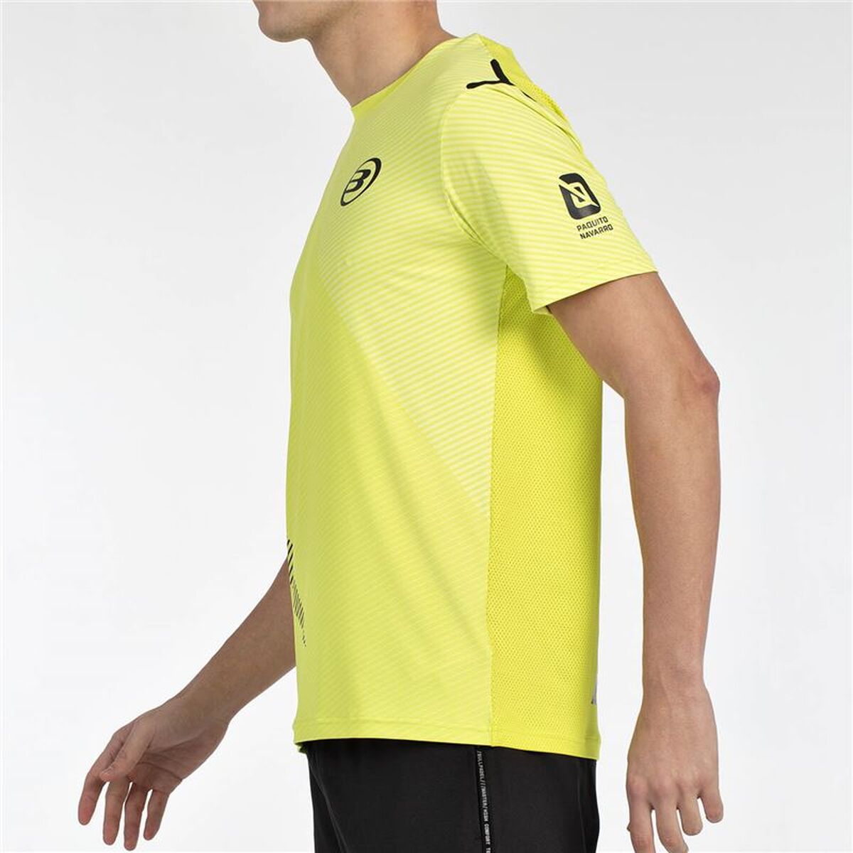 Heren-T-Shirt met Korte Mouwen Bullpadel Paquito 25V Geel Padel
