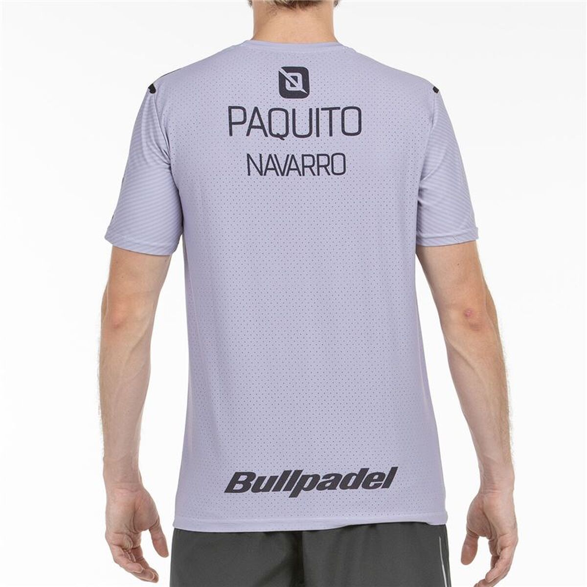 Heren-T-Shirt met Korte Mouwen Bullpadel Paquito 25V Lavendel Padel