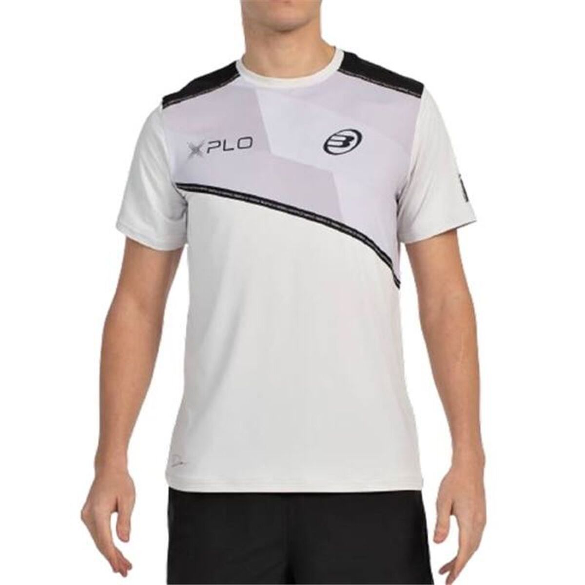 Heren-T-Shirt met Korte Mouwen Bullpadel Dinneno 25V Lichtgrijs Padel