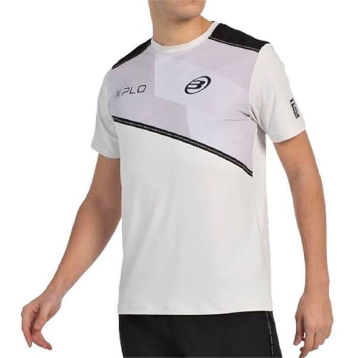Heren-T-Shirt met Korte Mouwen Bullpadel Dinneno 25V Lichtgrijs Padel