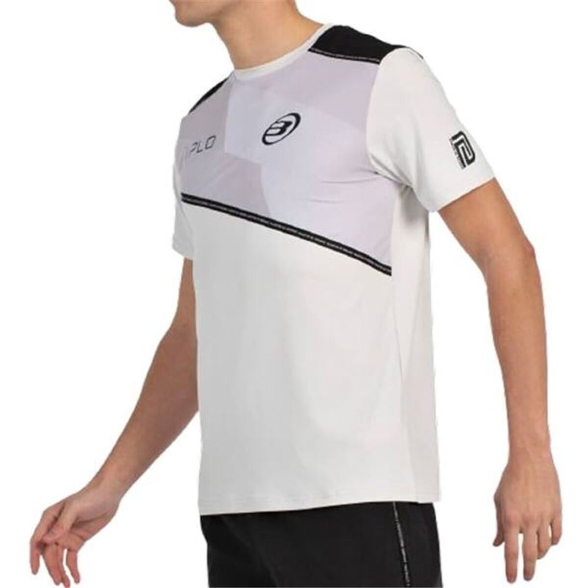 Heren-T-Shirt met Korte Mouwen Bullpadel Dinneno 25V Lichtgrijs Padel