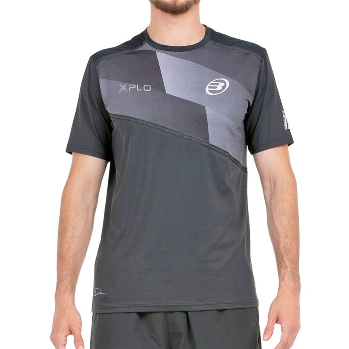 Heren-T-Shirt met Korte Mouwen Bullpadel Dinneno 25V Lichtgrijs Padel