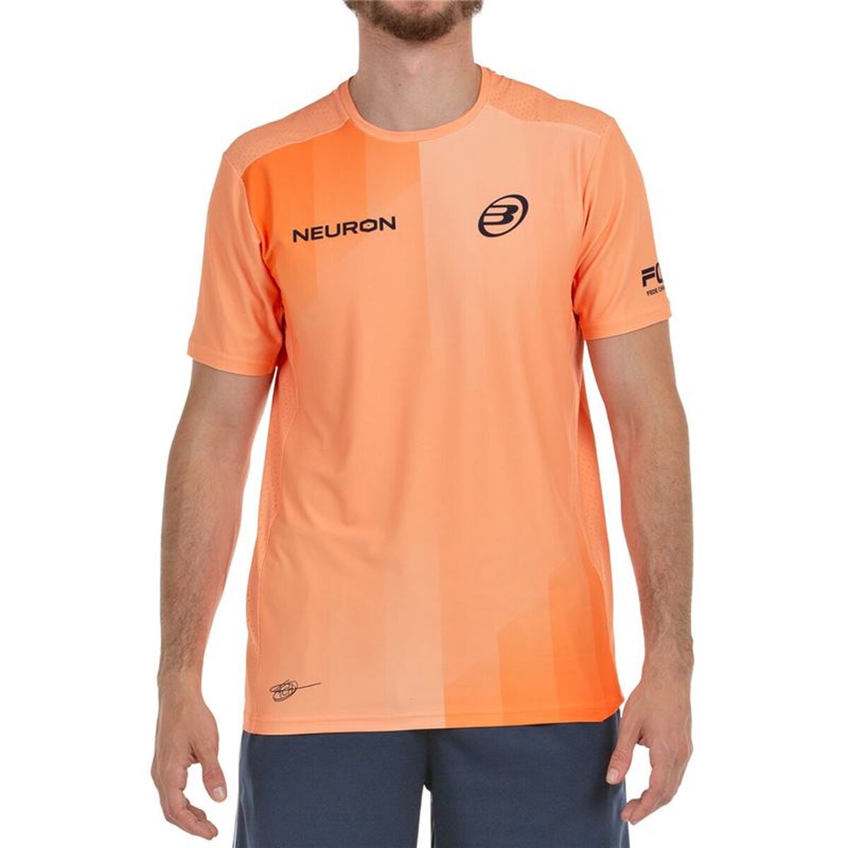 Heren-T-Shirt met Korte Mouwen Bullpadel Chingotto 25V Oranje Padel