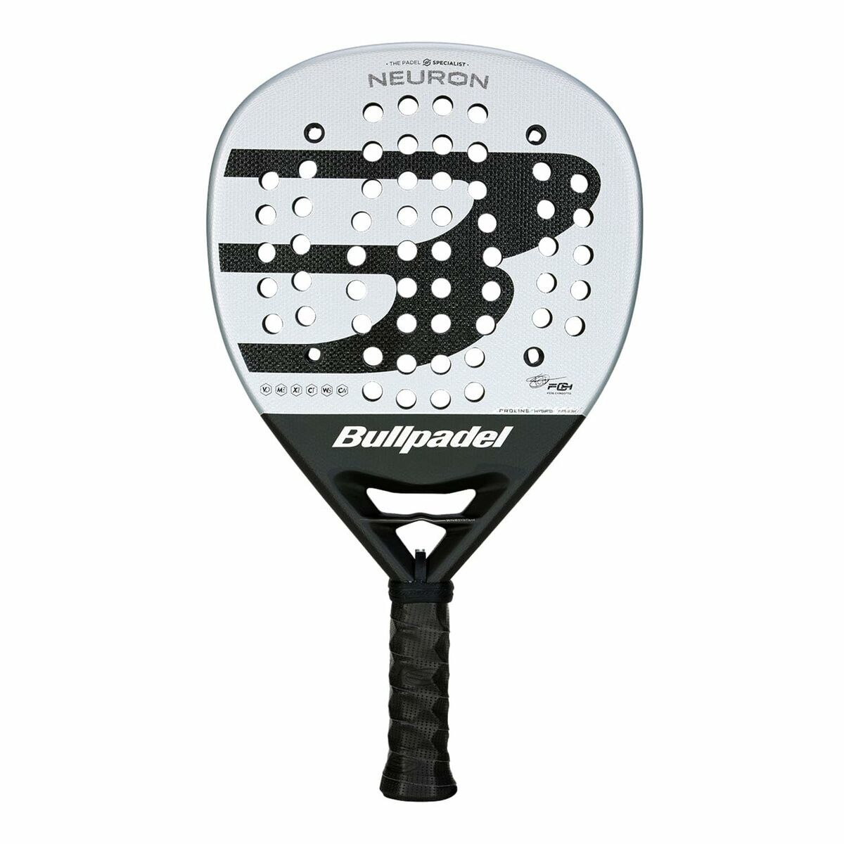 Padel Racket Bullpadel Neuron 25 Zilverkleurig Grafiet